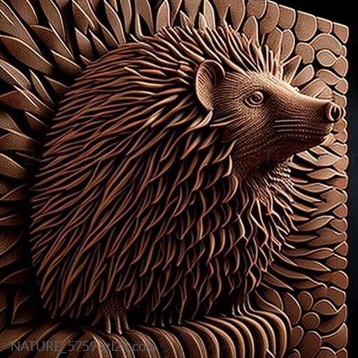 Nature and animals (st porcupine 3, NATURE_5759) 3D models for cnc